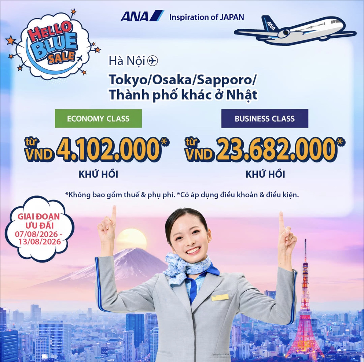 Nippon Japan khuyến mãi giá eco và biz