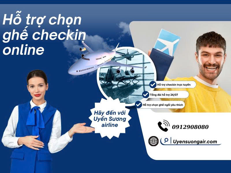 ✈️ Canh Giờ Check-in – Giữ Ghế Đẹp Dễ Dàng Cùng Uyển Sương Airlines